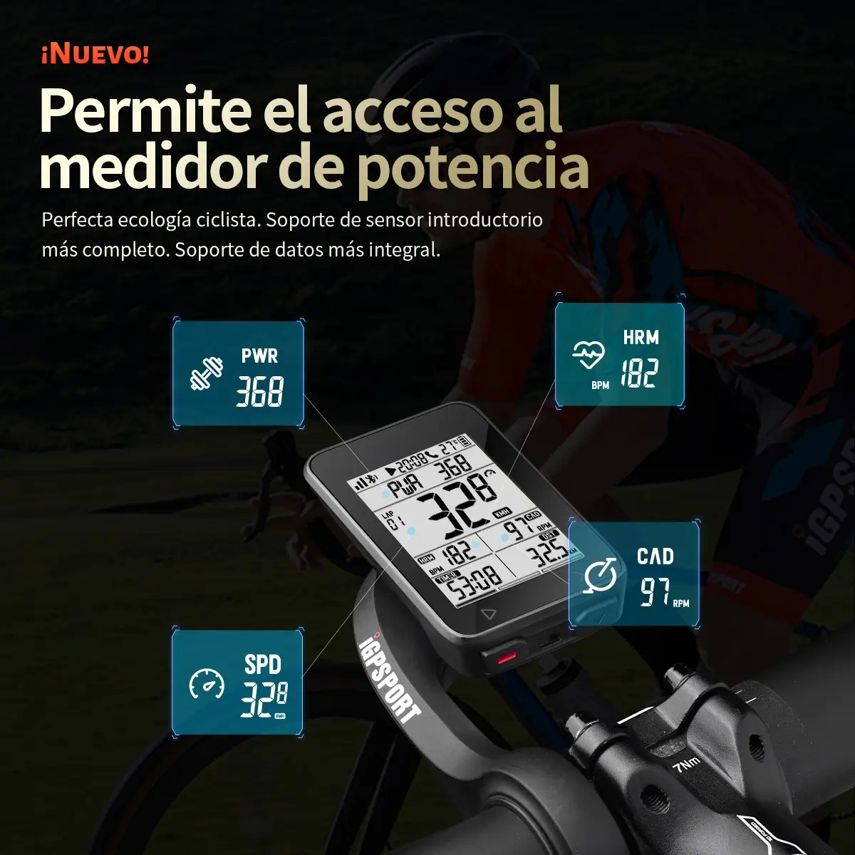 iGPSPORT Velocímetro IGS320