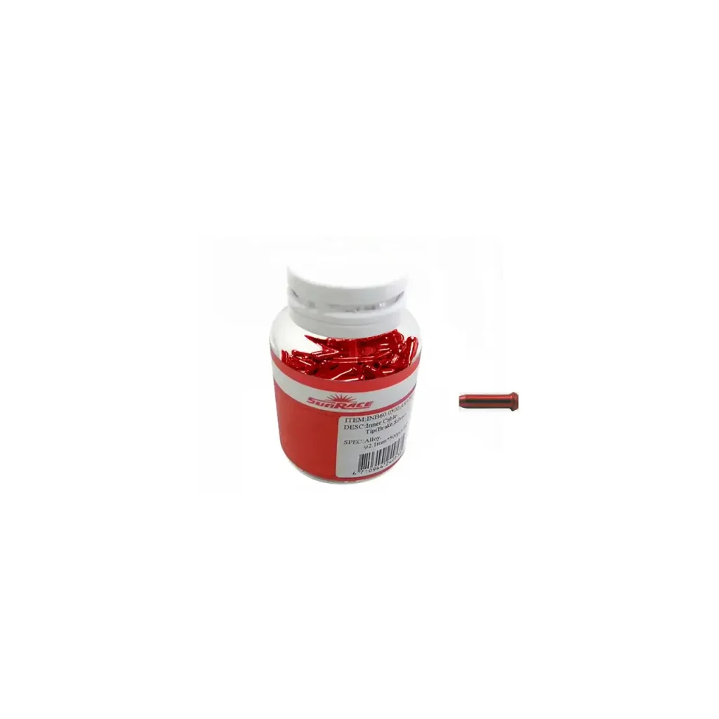 Sunrace Terminal Cable de Freno 2.1mm Rojo