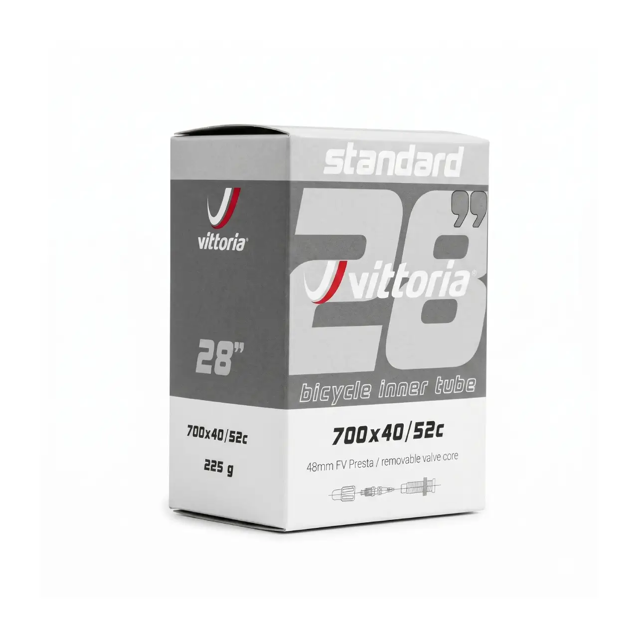 Vittoria Tubo Ruta 700 40-52 Válvula Fina 48 mm
